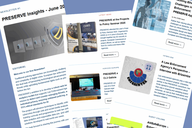 PRESERVE Newsletter #1 – Insights & Updates | June 2025